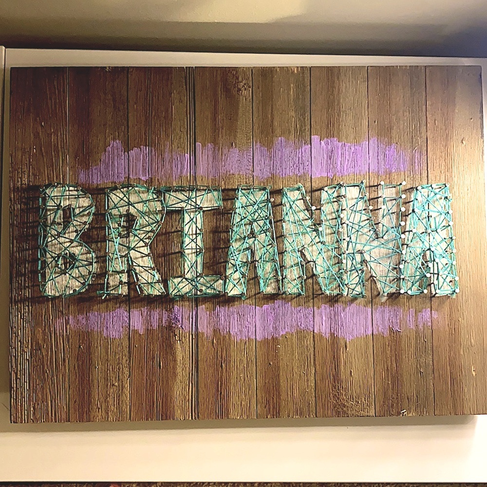 Wooden “Brianna” Art